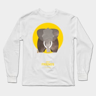 Nursery Illustration for Best Friends - elephant and mouse Long Sleeve T-Shirt